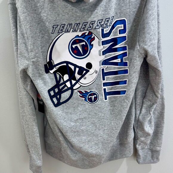 NFL Team Apparel Tennessee Titans gray logo full zip hoodie size medium NWT - Picture 5 of 9